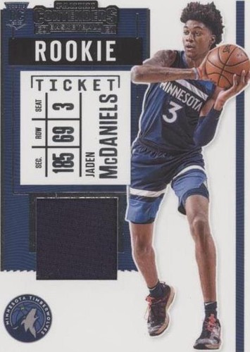 【激レア期間限定出品・1/1 RC auto】Jaden Mcdaniels Jaden McDaniels 1/1 RC Auto Card - Limited Edition Die-Cut