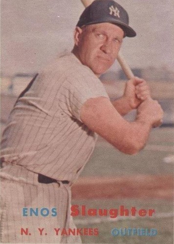 1957 Topps - Enos Slaughter #215