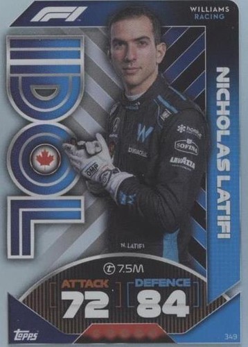 2022 Topps F1 Turbo Attax - Nicholas Latifi #349