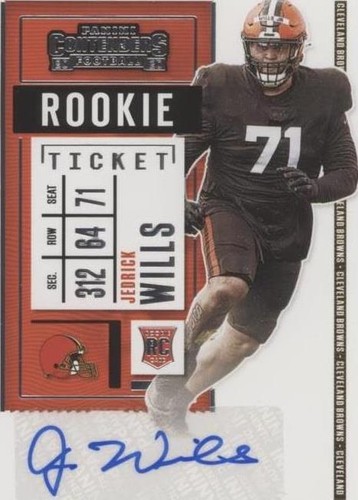2020 Panini Contenders Jedrick Wills #157