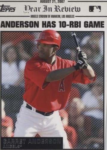 2008 Topps - Garret Anderson #YR141