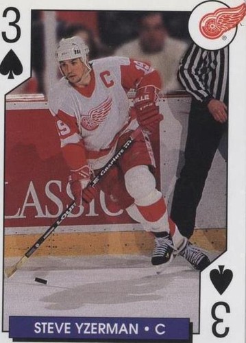 1995-96 Bicycle NHL Hockey Aces - Steve Yzerman #3S