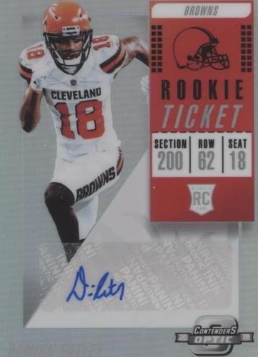 2018 Panini Contenders Optic Damion Ratley #192