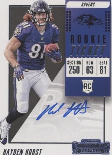 2018 Panini Contenders Hayden Hurst #108