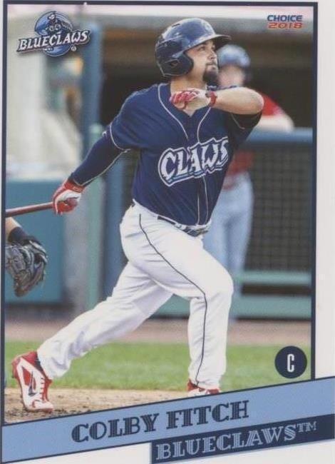 2018 Choice Lakewood Blueclaws - Colby Fitch #08