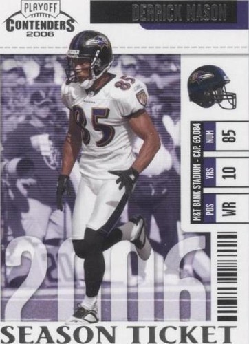 2006 Playoff Contenders Derrick Mason #9