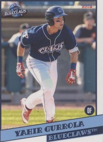 2018 Choice Lakewood Blueclaws - Yahir Gurrola #10