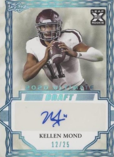 2021 Leaf Ultimate Draft Kellen Mond #BA-KM1