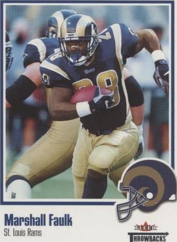 2002 Fleer Throwbacks Marshall Faulk #87