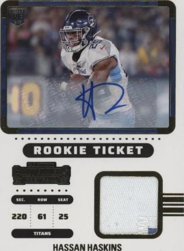 2022 Panini Contenders Hassan Haskins #RTS-HHA