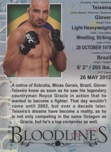 2013 Topps UFC Bloodlines - Glover Teixeira #BL-GT
