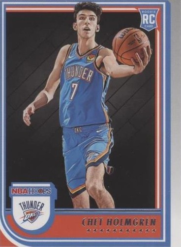 2022-23 Panini NBA Hoops Chet Holmgren Blue RC Rookie #232 2022-23 Panini NBA Hoops Chet Holmgren Blue RC Rookie #232
