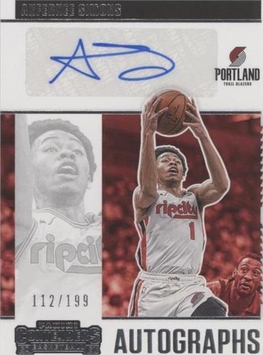 2020-21 Panini Contenders - Anfernee Simons #CA-ASM