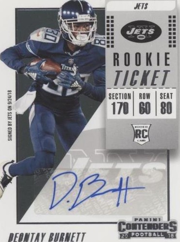2018 Panini Contenders Deontay Burnett #199