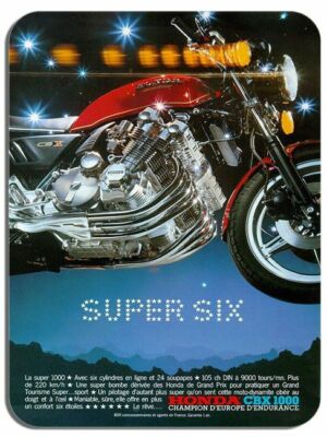 Vintage CBX 1000 French Ad Mouse Mat. Motorcycle Motorbike Biker Gift Mouse pad