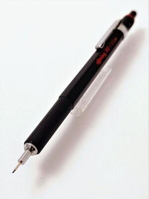 New rOtring 300 0.5mm black mechanical pencil. Drafting, artwork, w/grip. New!