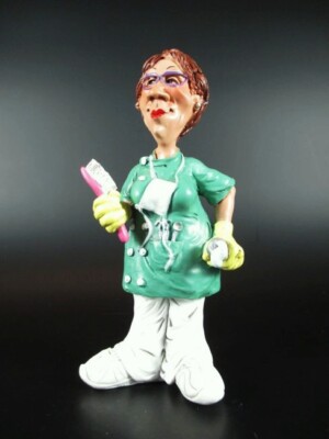 Zahnärztin Zahnarzt  Funny Job Beruf Figur Profession,16 cm,Neu