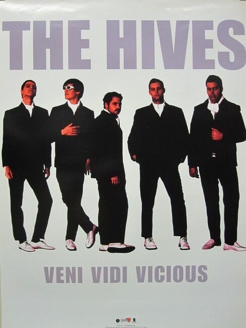 The HIVES 2002 VENI VIDI VICIOUS promotional poster Flawless New Old Stock