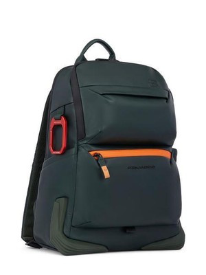 PIQUADRO RUCKSACK PIQUADRO CORNER 2.0 SPCIALE AUS LEDER UND FÜHREN PC 14 GRÜN ND WAHL = P