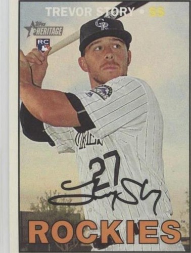 2016 Topps Heritage High Number - Trevor Story #707