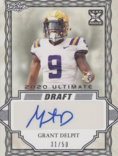 2020 Leaf Ultimate Draft Grant Delpit #BA-GD1