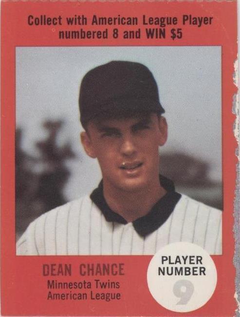 Atlantic Oil Play Ball Contest 1968 - Dean Chance #9