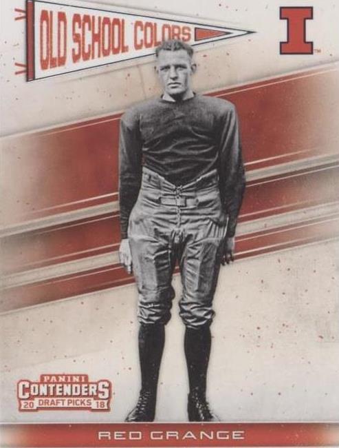 2018 Panini Contenders Draft Picks Red Grange #18