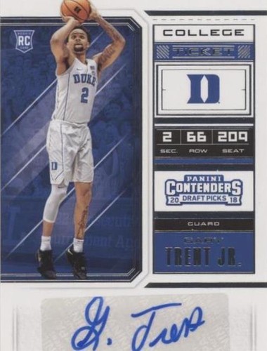 2018 Panini Contenders Draft Picks - Gary Trent Jr. #67