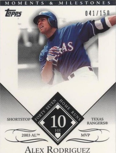 2007 Topps Moments & Milestones - Alex Rodriguez #27-10