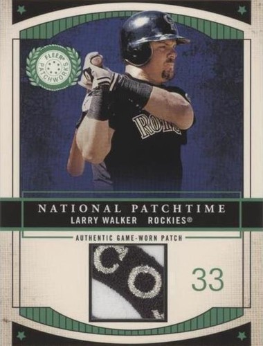 2003 Fleer Patchworks - Larry Walker #NPT-LW2