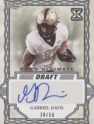 2020 Leaf Ultimate Draft Gabriel Davis #BA-GD2