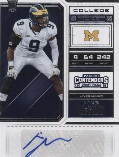 2018 Panini Contenders Draft Picks Mike Mccray #240