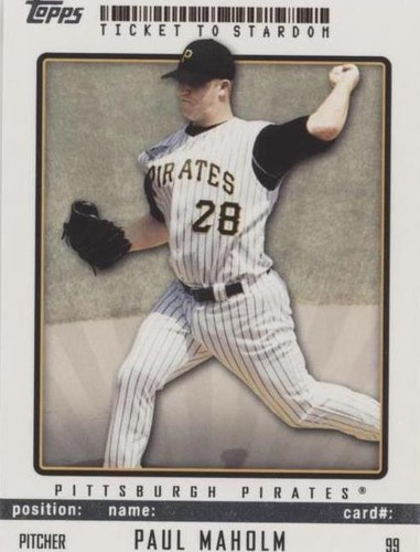 2009 Topps Ticket To Stardom - Paul Maholm #99