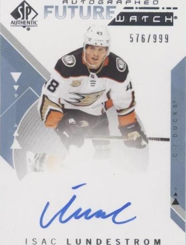 2018-19 SP Authentic - Isac Lundestrom #197