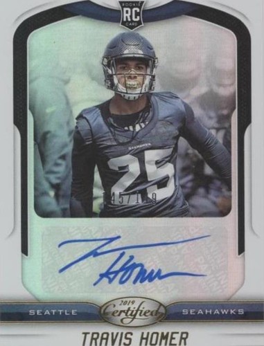 2019 Panini Certified Travis Homer #162