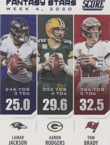2021 Score Aaron Rodgers Lamar Jackson Tom Brady #FS4