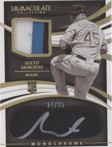 2021 Panini Immaculate Collection - Sixto Sanchez #MJ-SIX