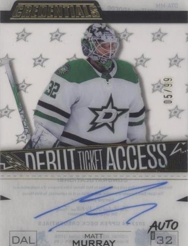 2023-24 Upper Deck Credentials - Matt Murray #DTA-MM
