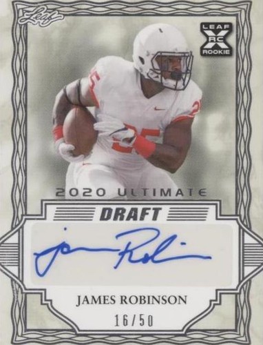 2020 Leaf Ultimate Draft James Robinson #BA-JR2