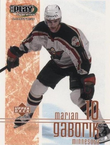 2001-02 Upper Deck Play Makers Limited - Marian Gaborik #50