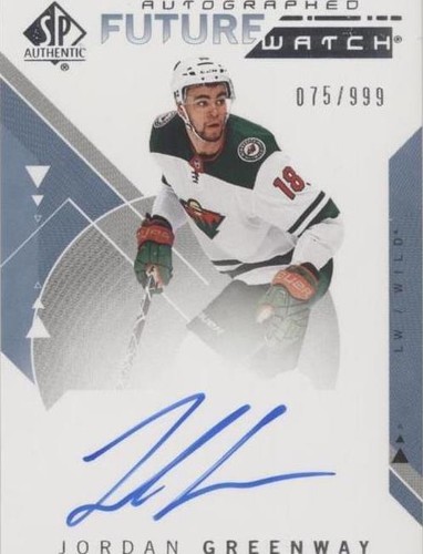 2018-19 SP Authentic - Jordan Greenway #155