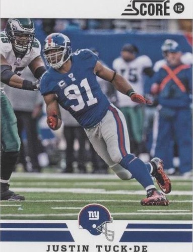 2012 Score Justin Tuck #37