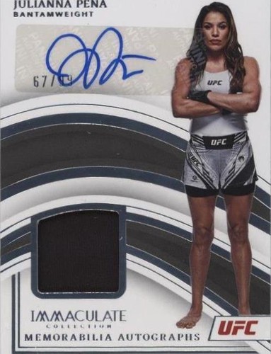 2023 Panini Immaculate Collection UFC - Julianna Pena #MA-JPN