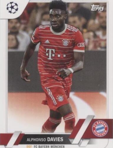 Alphonso Davies Match Ball Auto 2022-23 Topps Merlin UCC MBS Alphonso Davies Match Ball Auto 2022-23 Topps Merlin UCC MBS