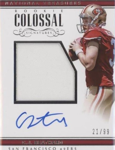 2017 Panini National Treasures C.J. Beathard #RCS-CJ