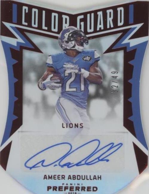 2016 Panini Preferred Ameer Abdullah #224