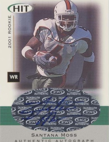 2001 SAGE Hit Santana Moss #A6
