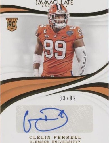 2019 Panini Immaculate Collection Collegiate Clelin Ferrell #66