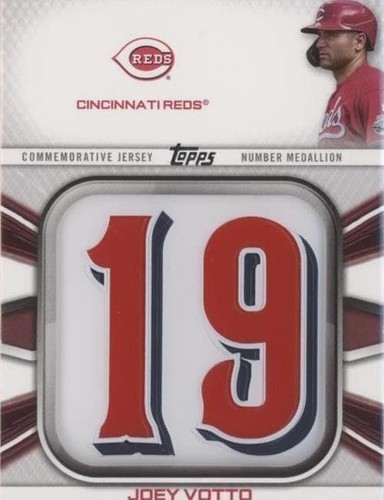 Joey Votto 5枚限定　パッチオート　直筆サイン 2023 Topps Series 1 Joey Votto Commemorative Team Logo Patch