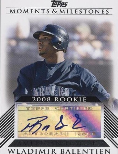 2008 Topps Moments & Milestones - Wladimir Balentien #RA-WB